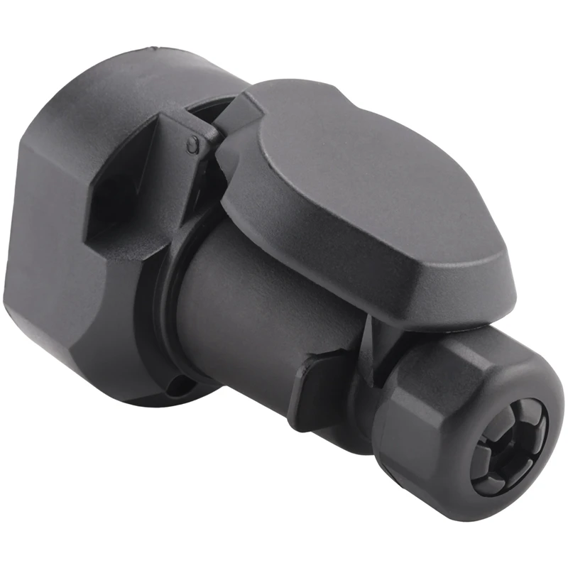 7 Pin European Trailer Socket+Plug Tow Bar Connector Adapter For Car RV Truck Boat Caravans Transfer Signal 12V