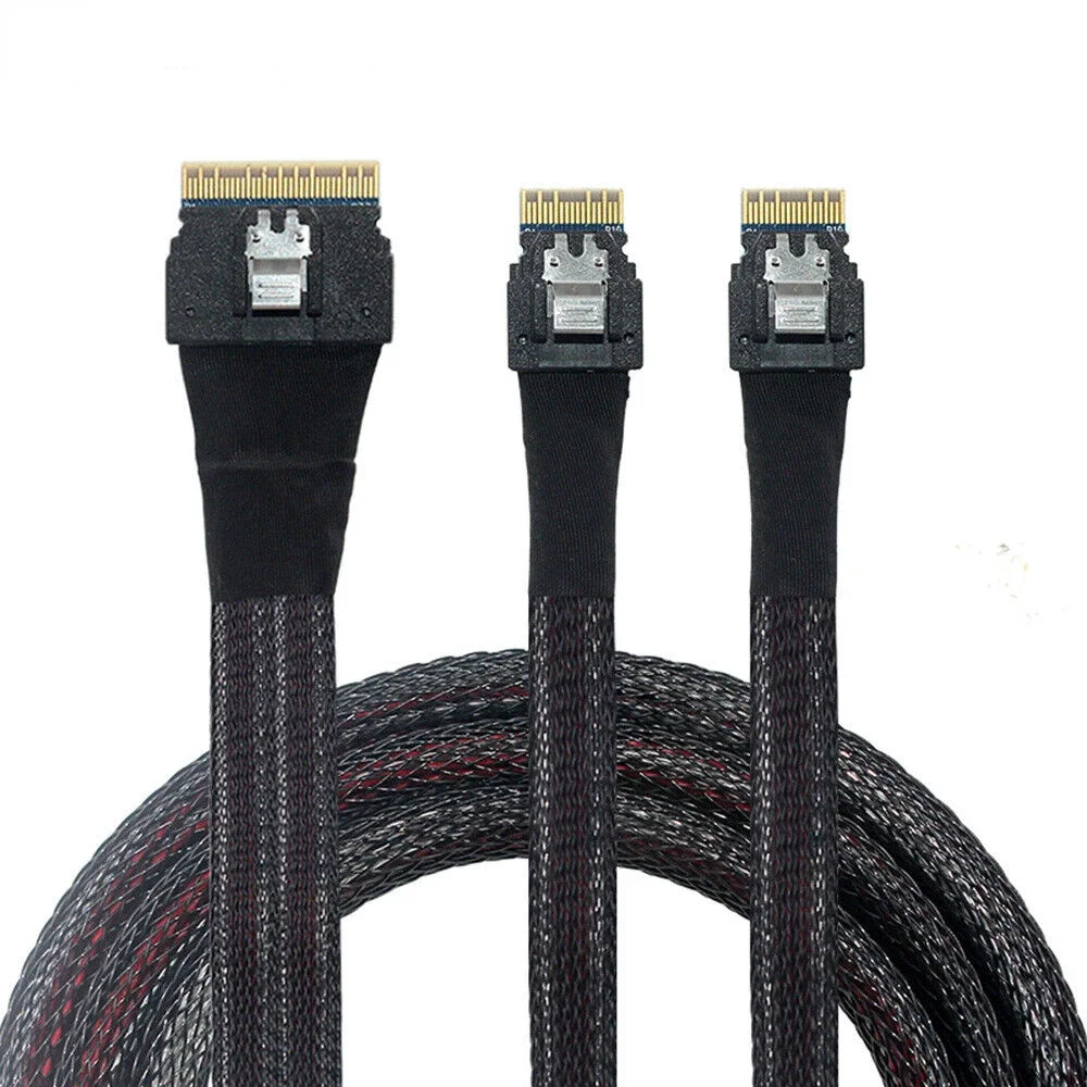 Соединительный серверный кабель Slimline SAS SFF-8654 с 8I на 2 порта 4I