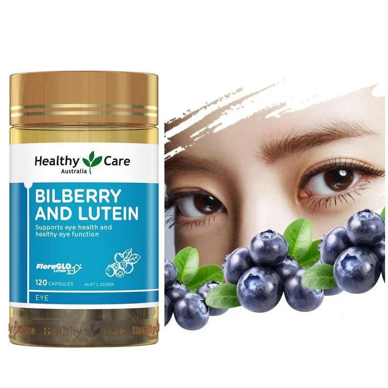 

Australia Healthy Care Bilberry Lutein 120 Capsules Macula Retina Health Eye Function Eyesight Night Vision Darkness Adaption