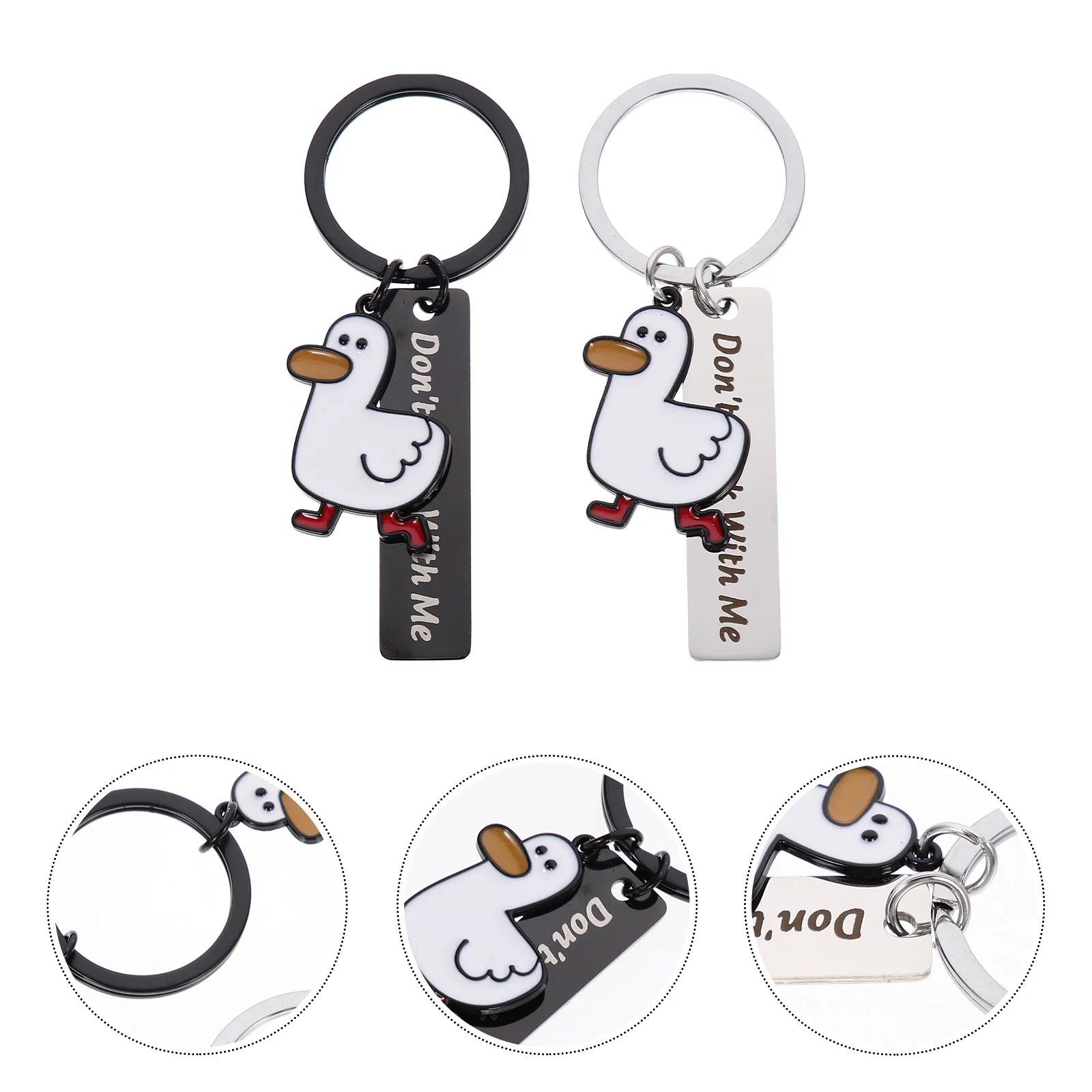 

2 Pcs Mamaw Gifts Key Chain Duck Chains Magazine Stylish Keychians Ornaments Keychains For Girlss Design Mother