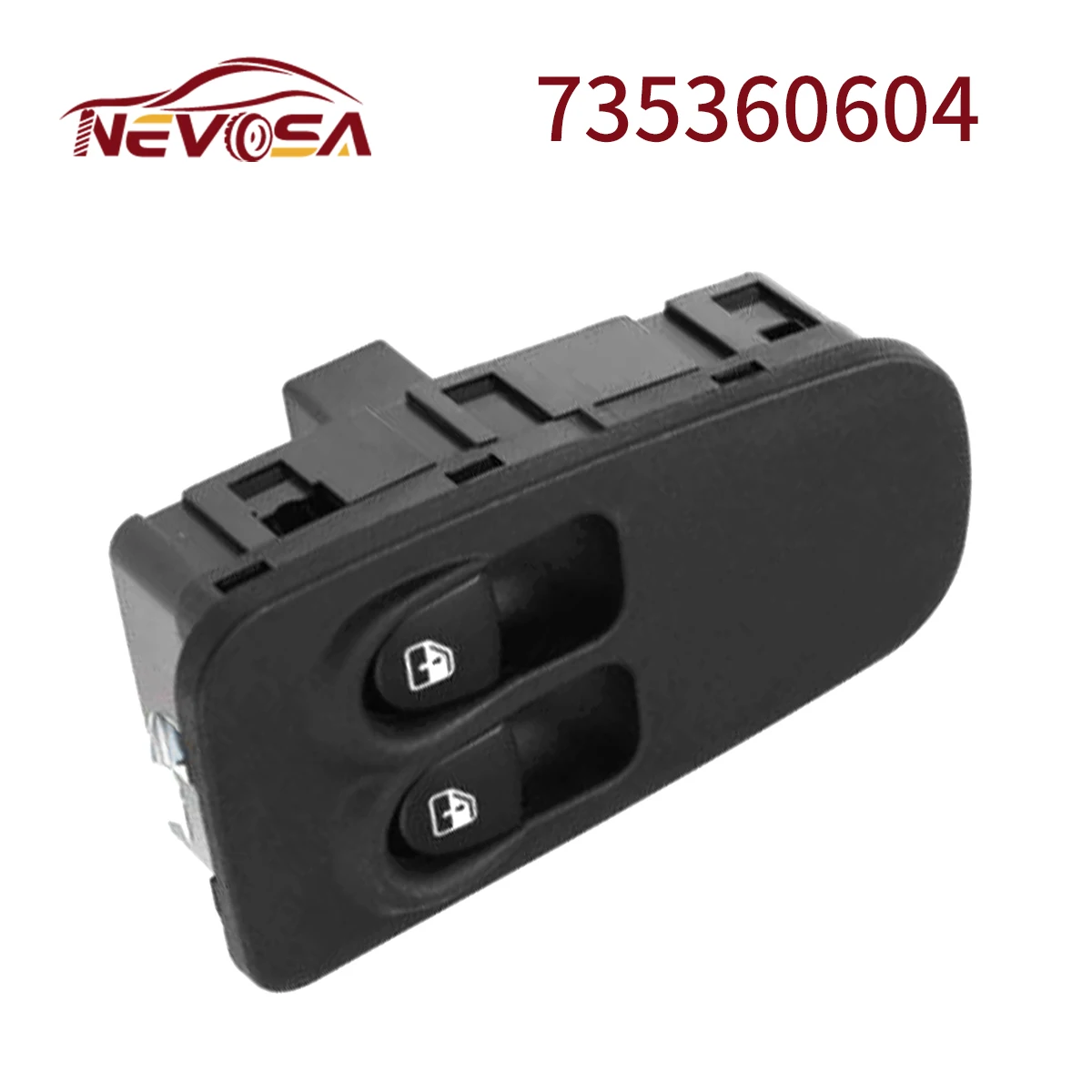 

For Fiat Lancia Ypsilon 2003-2011 735360604 New Front Left Power Window Control Switch Button 735346366 10 Pins Parts