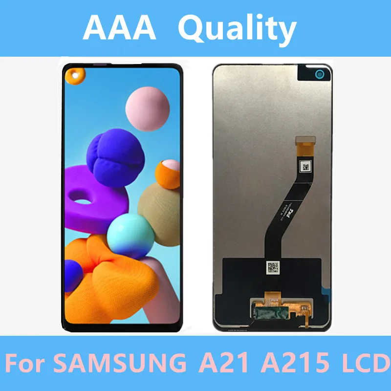 

6.5“ NEW AMOLED For Samsung Galaxy A21 Lcd A215 SM-A215U LCD Display Touch Screen Digitizer Glass Assembly For samsung A21 lcd