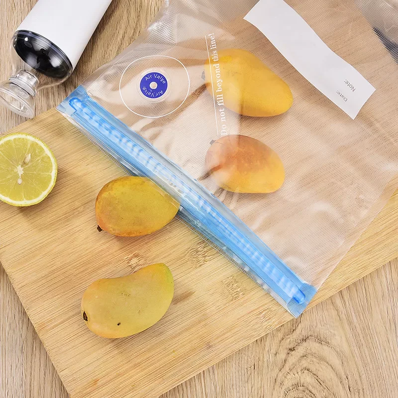 

Zipper Bags Reusable Food Storage Bags Vacuum Bag For Handheld Vacuum Sealer BPA Free 5pcs Or 10pcs /lot