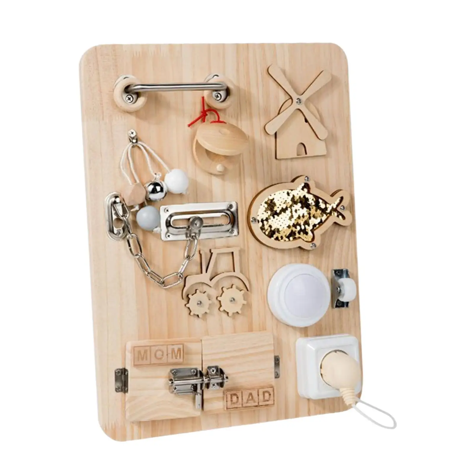 Детская деревянная доска для занятий учимся игрушка Монтессори сенсорная на