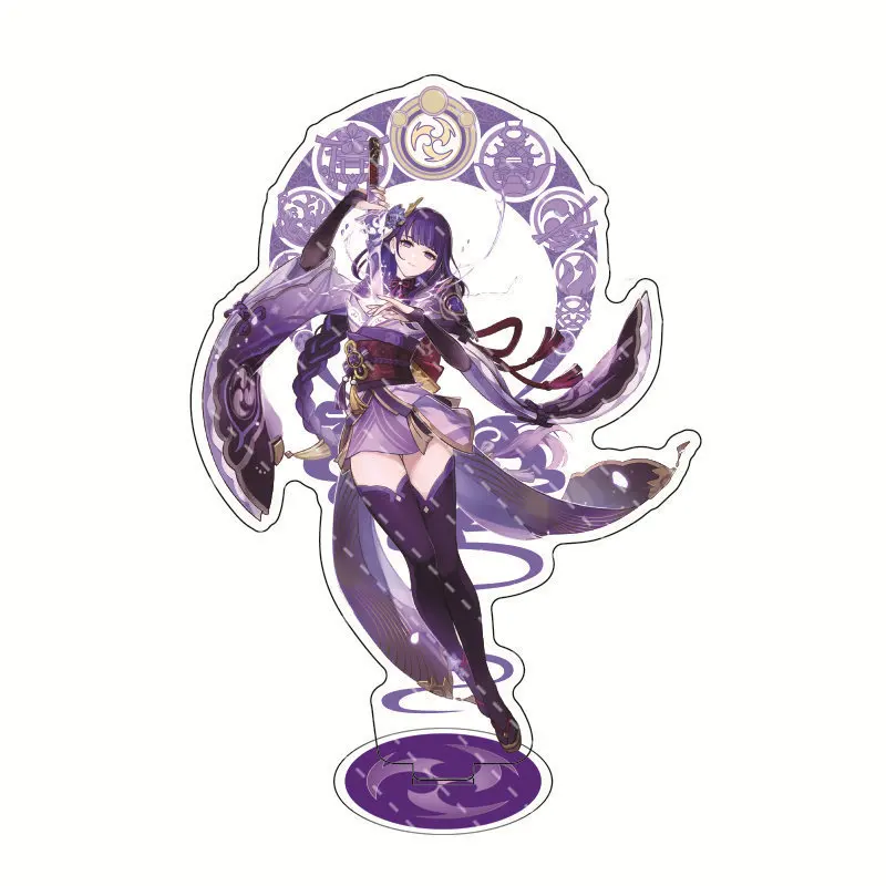 

Anime Figure Genshin Impact Xiao Venti Hutao Zhongli Acrylic Stand Model Plate Desk Decor Standing Sign Keychain