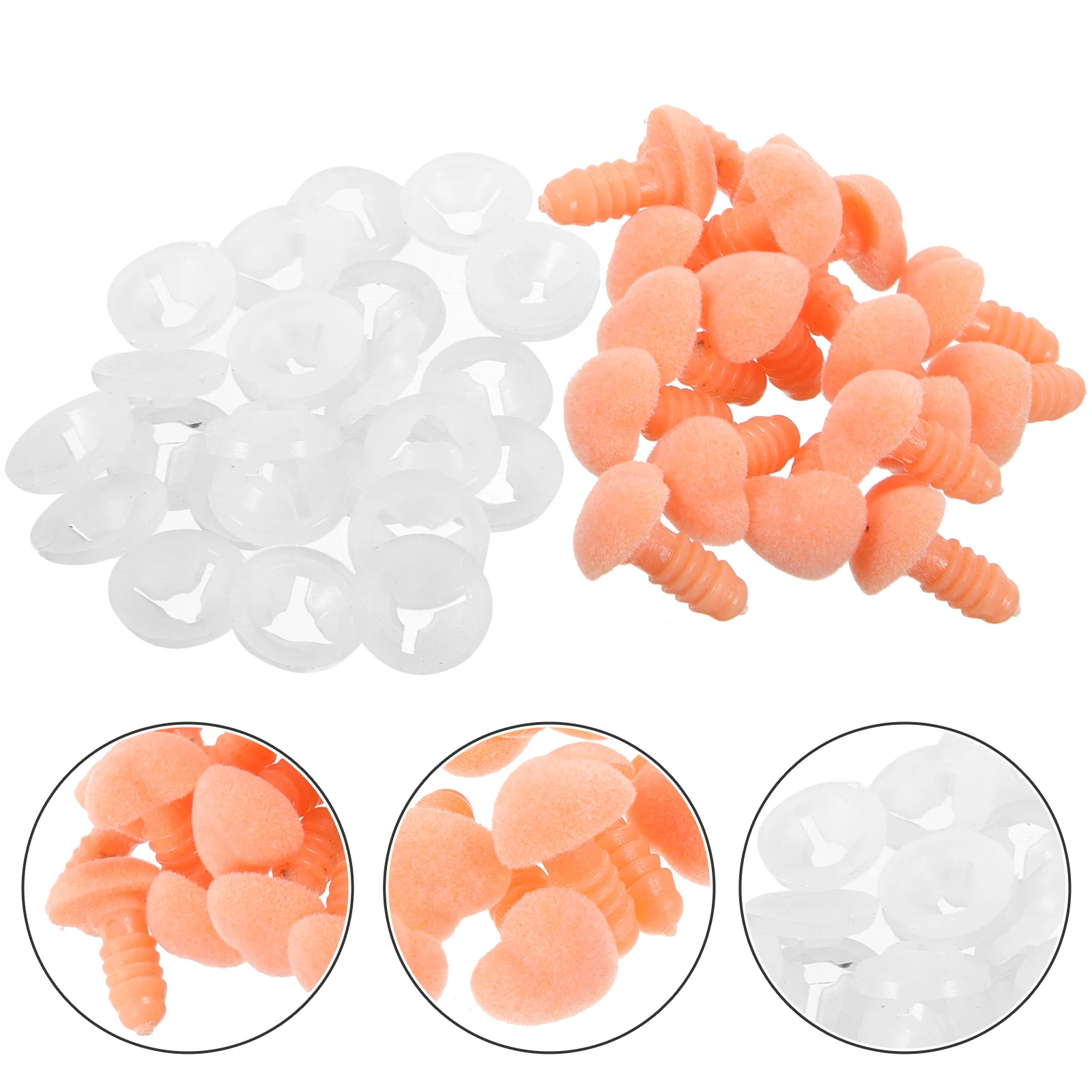 

50 шт. носы для творчества, плюшевые животные, «сделай сам», нос для вязания крючком, носы для животных ручной работы, «сделай сам»