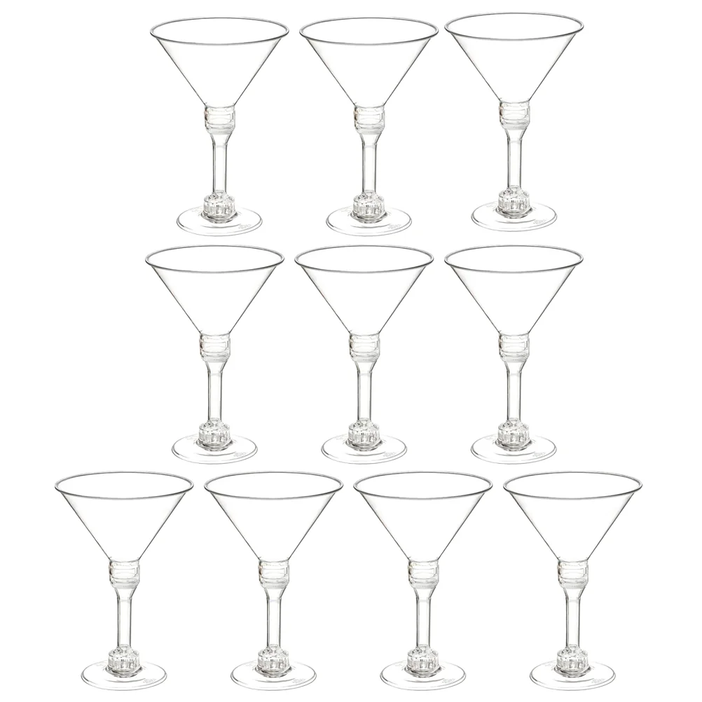 10 Pcs Plastic Cups Party Beverage Drink for Cocktail Gobstoppers Espresso Martini Glasses