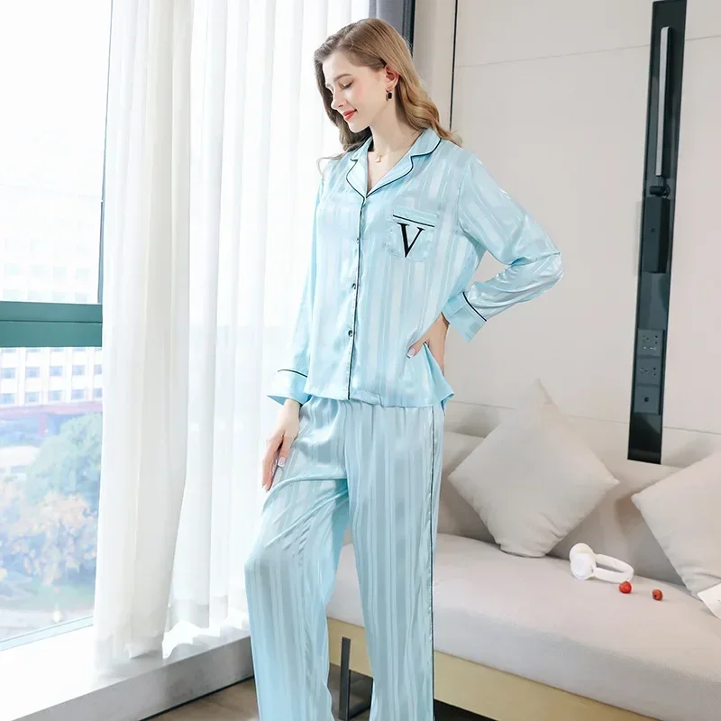 Секретная такая же розовая полосатая жаккардовая пижама женские брюки с