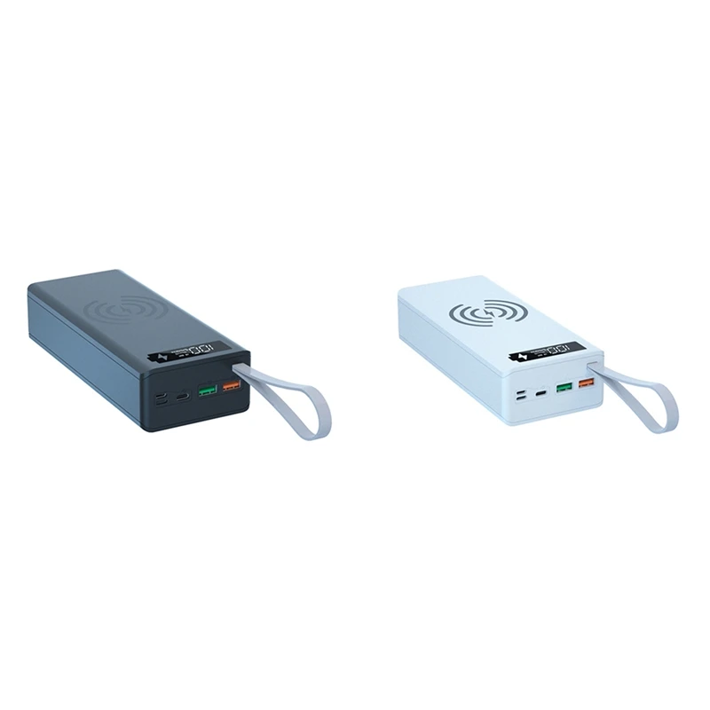 

Зарядное устройство для аккумулятора, внешний аккумулятор с двумя USB-портами и ЖК-дисплеем