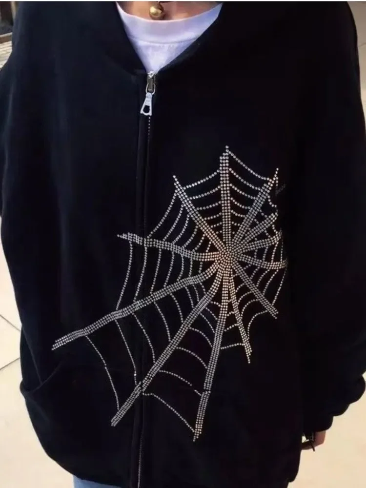 

Женская винтажная Толстовка с длинным рукавом, на молнии