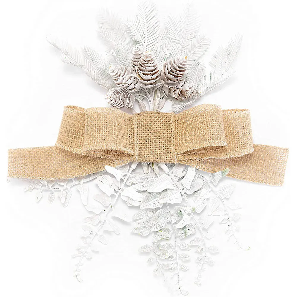 джутовая лента Джутовая 30 см стандартная для упаковки подарков деревенская