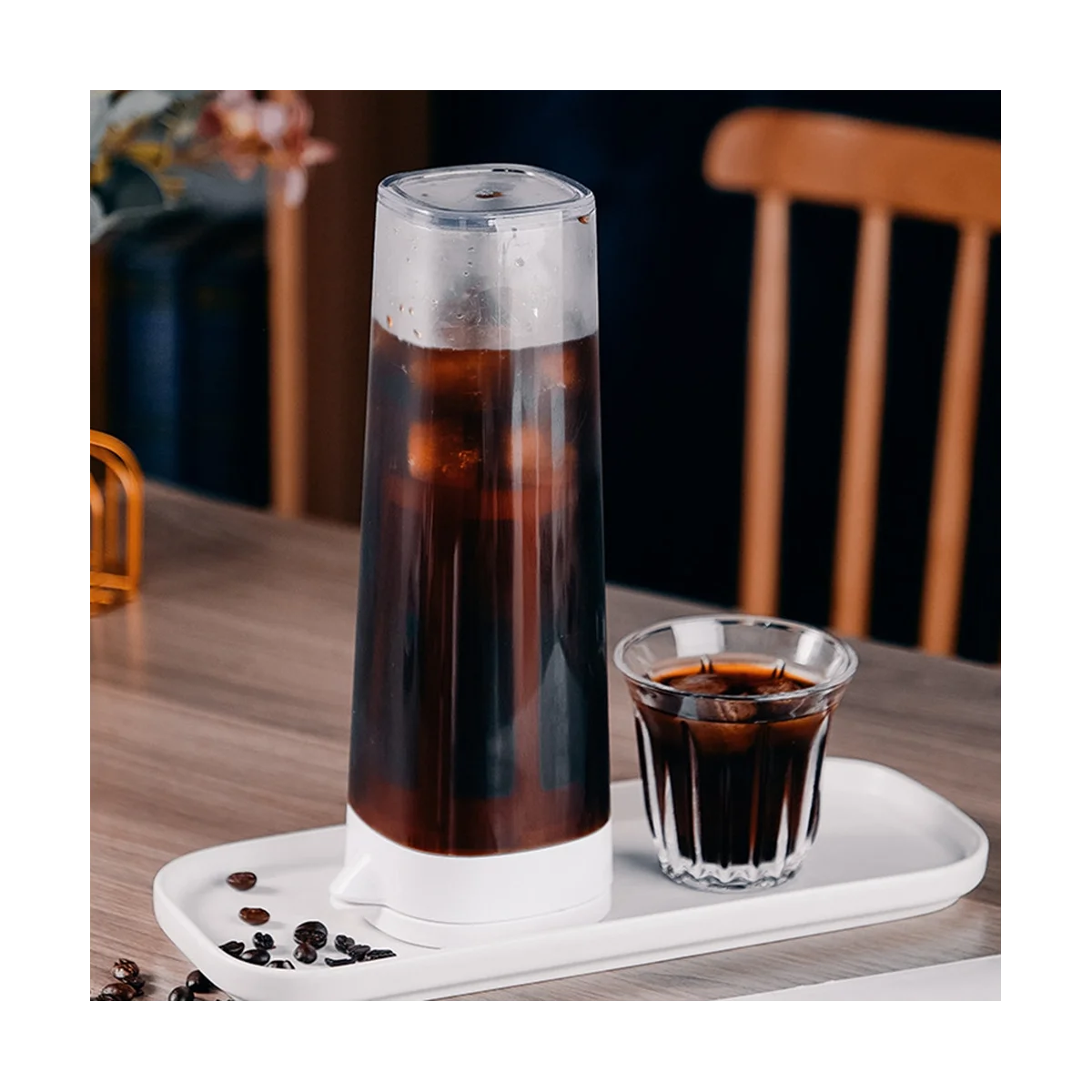 

Кофеварка высокой емкости, холодный кофе, чайники, фильтр для чая, сока, ручная работа, цвет черный