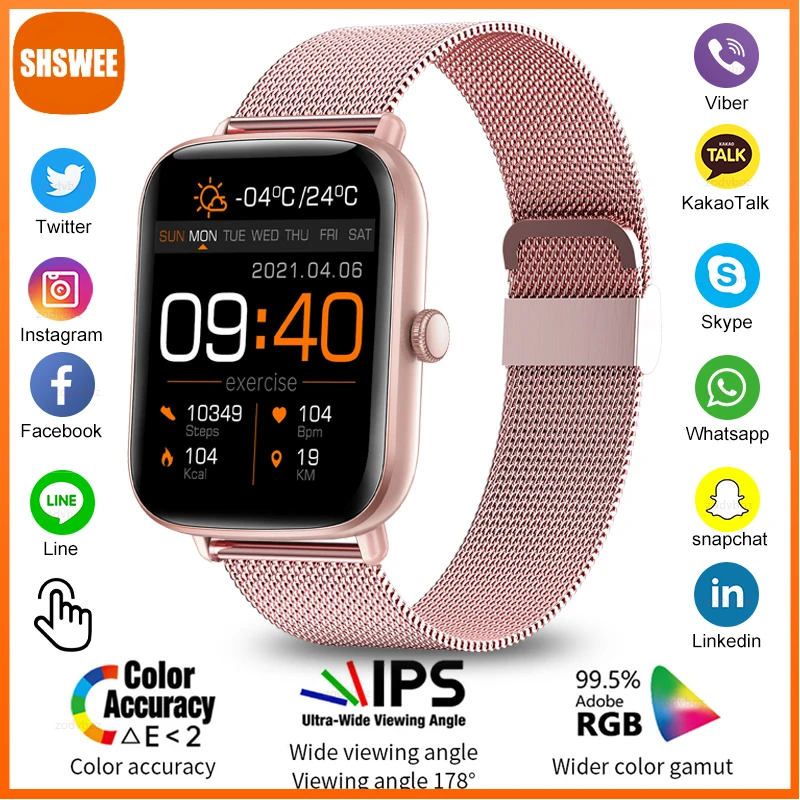 

Водонепроницаемые Смарт-часы с пульсометром, 2022 дюйма, IP67