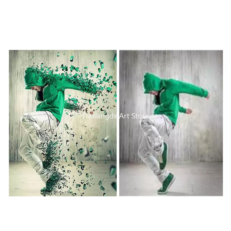 Пользовательский плакат брызги частиц 3D фрагменты фотопечать на стене картина