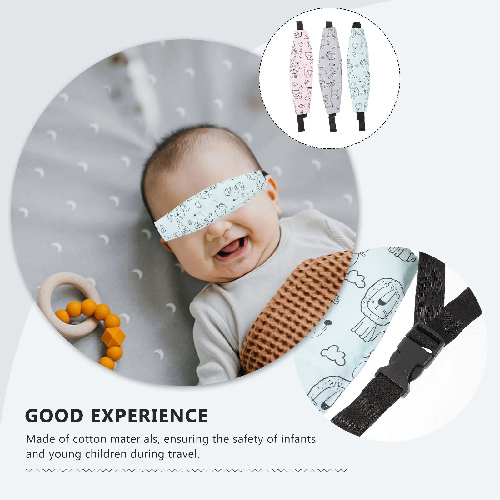 3 шт. защитный ремень для детской коляски повязка на голову тележки маска сна