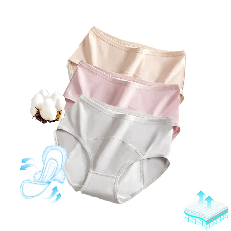 

Period underwear Women's cotton leakproof waterproof underwear menstrual shorts high waist breathable women's physiological unde