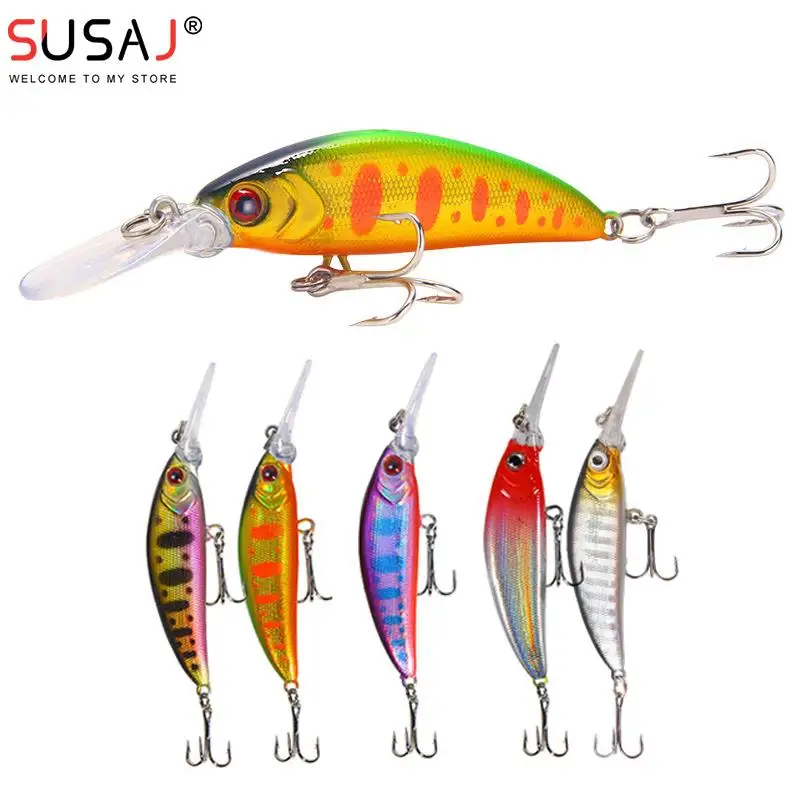 

6g/7cm Plug Fishing Lures Floating Hard Baits Swimbaits Fishing Tackle Tool for Trout Walleye Pike etc.