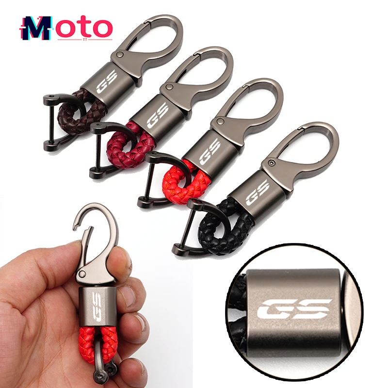 

For BMW R1250GS R1200GS F850GS F750GS G310GS R 1200 1250 GS ADVENTURE Motorcycle Keyring Metal Key Ring Braided rope Keychain