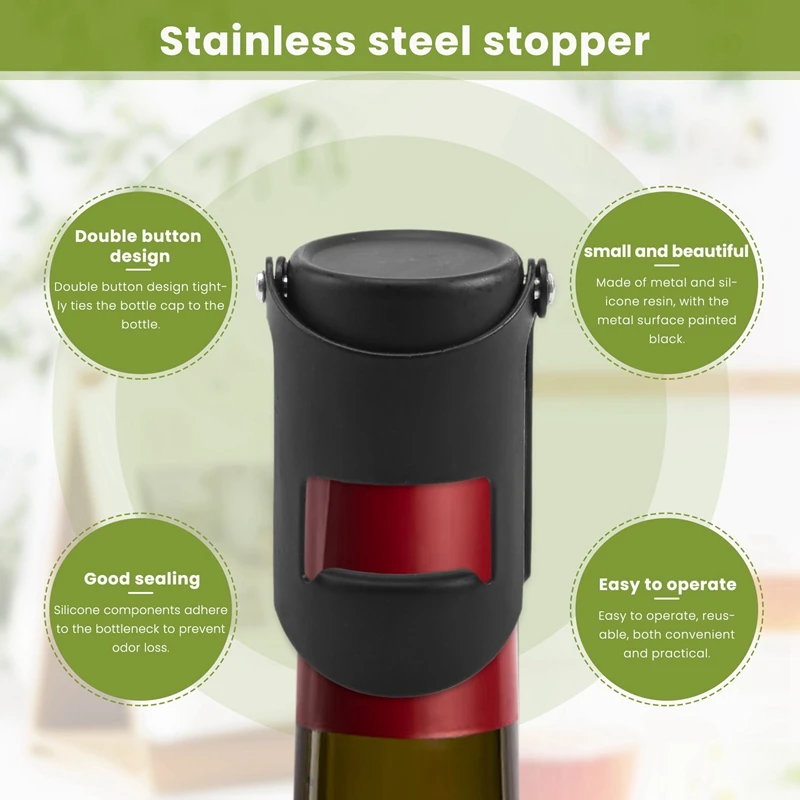 Пробка для шампанского Крышка бутылки Вакуумная пробка винных бутылок (3