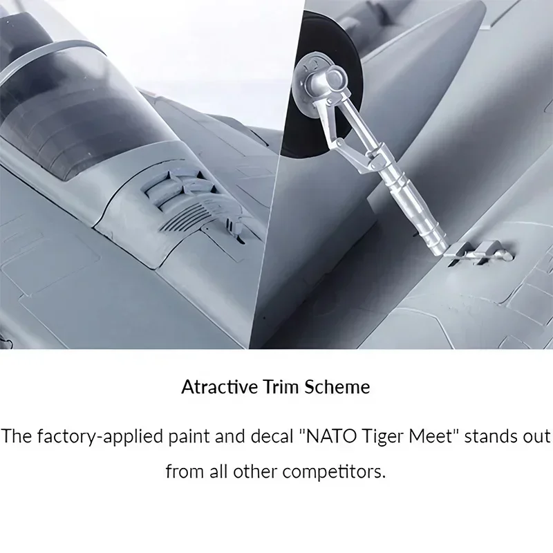 FMS Rafale 64 мм EDF RC Jet с рефлекторной системой V2 PNP Tiger Meet Trim Dassault Реплика истребителя