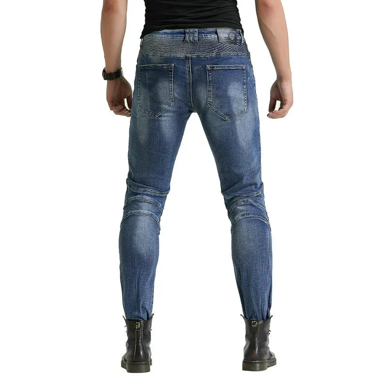 Hot Sales Loong Biker Motorcycle Riding Pants Pure Cotton Motocross Protection Jeans Skin-Friendly Casual Protective Trousers enlarge