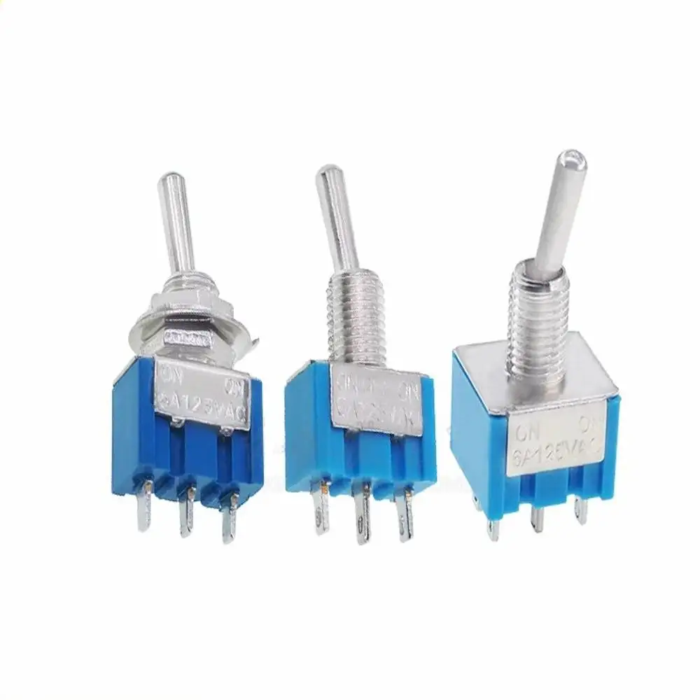50 шт. миниатюрный рычаг переключения однополюсный двойной бросок ВКЛ./вкл. 120VAC 6A