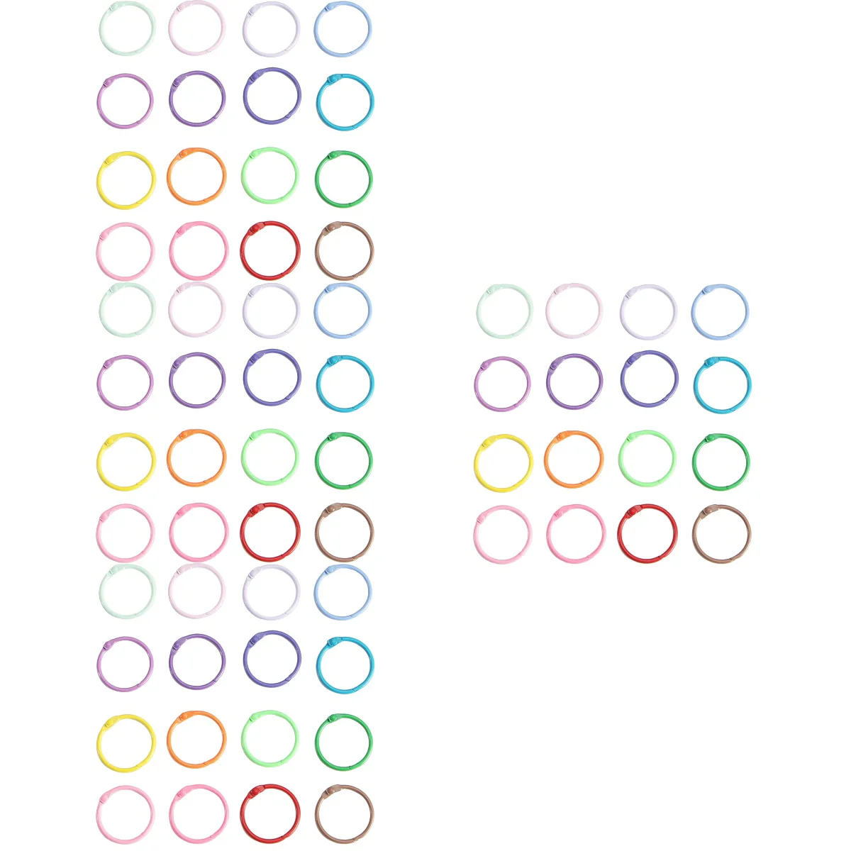 

200 кольца для ежедневного использования, многоразовые кольца для ключей, износостойкие Брелоки для ключей