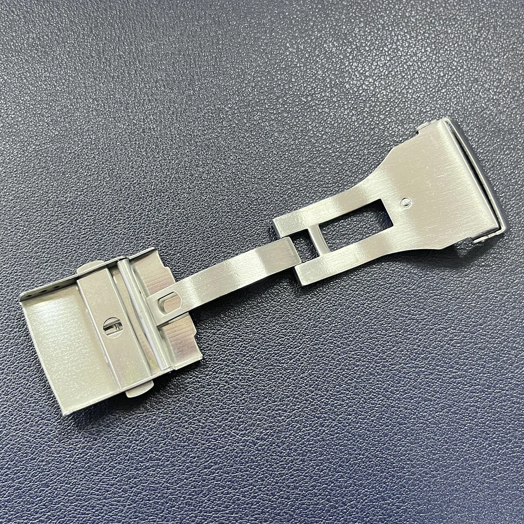 Застежка для часов Seiko Solid Press из металла, аксессуары из нержавеющей стали, складывающийся замок в стиле дайвинга, 18мм, 20мм, 22мм, 24мм.