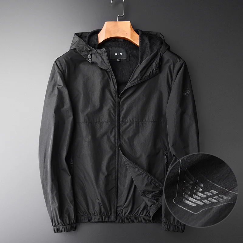 

Мужская тонкая куртка, черная Повседневная тонкая Свободная куртка, размер ML XL 2XL 3XL 4XL, весна-осень, 2019