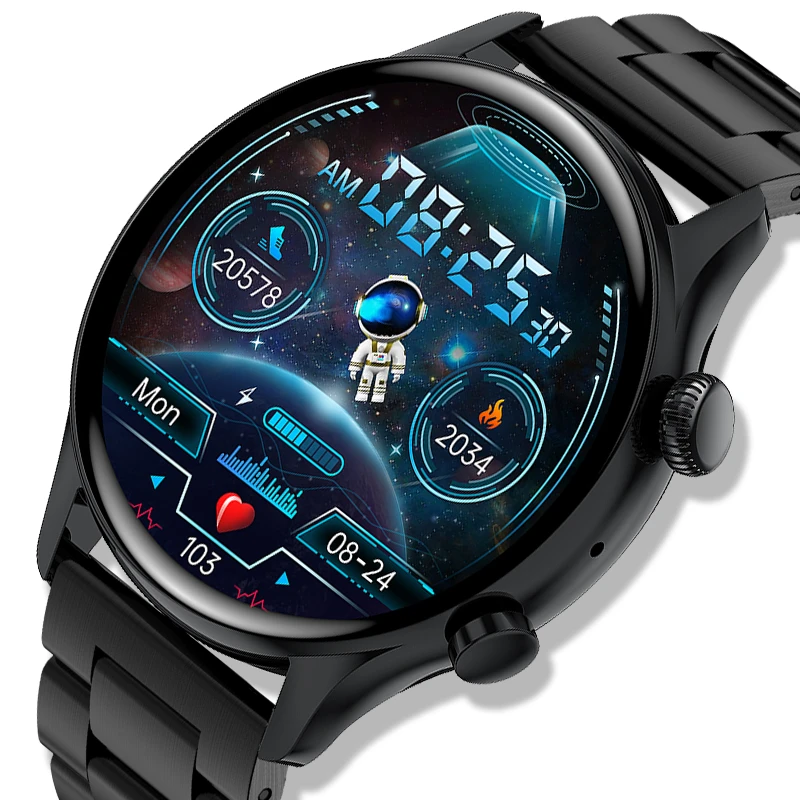 

New 390*390 Screen Smart Watch Man Always Display The Time Bluetooth Call Sports Fitness Tracker Smartwatch For Men Android IOS