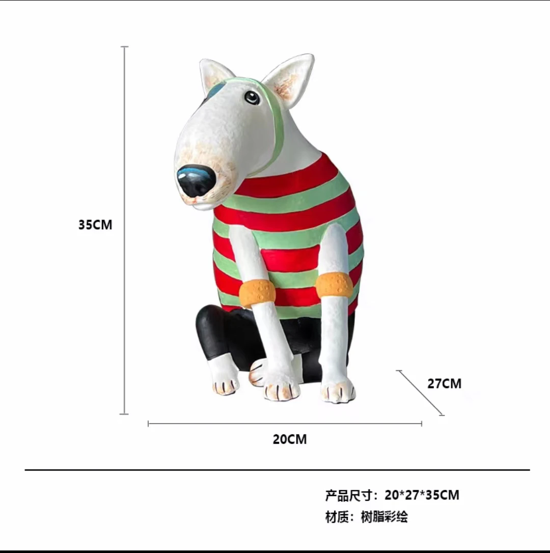 

Статуя бультерьера из смолы