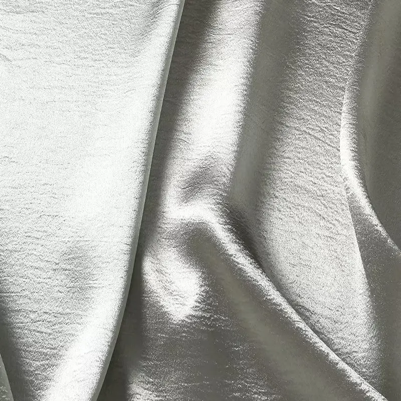 Maxdutti 2023 новая Британская мода элегантная миди юбка женская Серебристая атласная