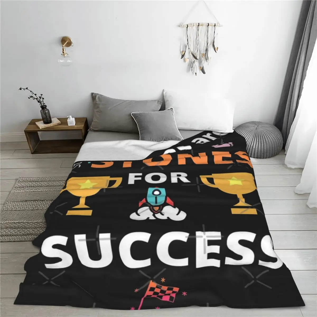 Неудачи-это шаговые камни для успеха одеяло покрывало на кровать гостиная аниме