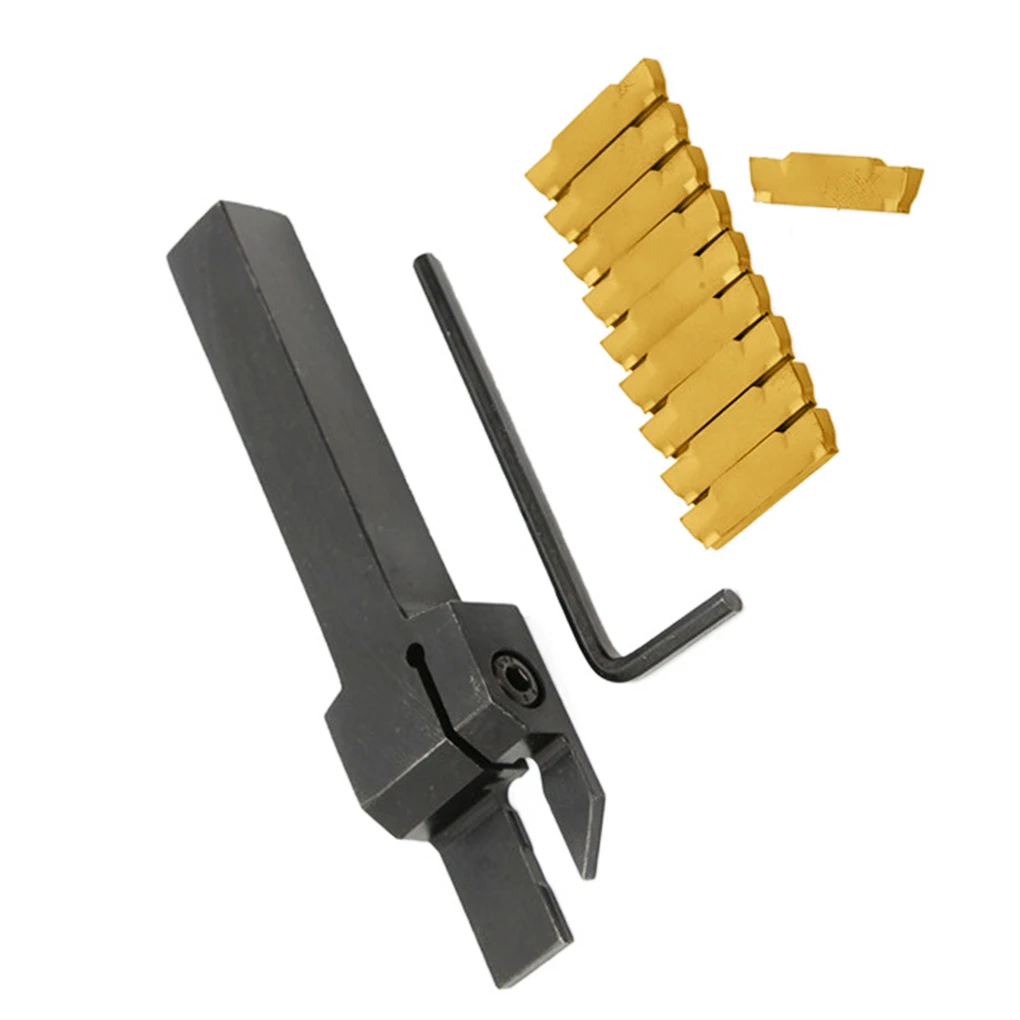 

MGEHR2020-3 Lathe Grooving Parting Tool Holder 10PCS MGMN300 3mm Inserts Lathe Turning Tool Color Random Box