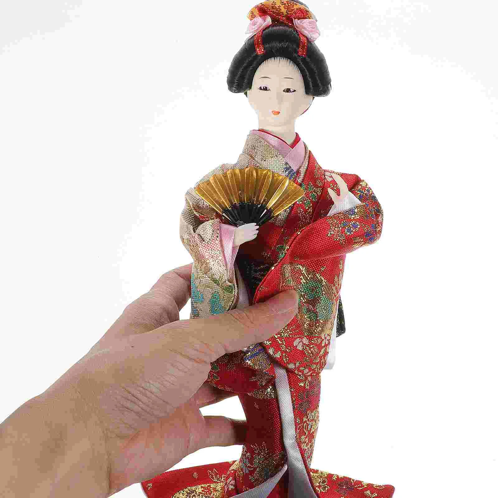 

Kimono Japanese Folk Geisha Crafts Fabric Style Desktop Adornment Handmade