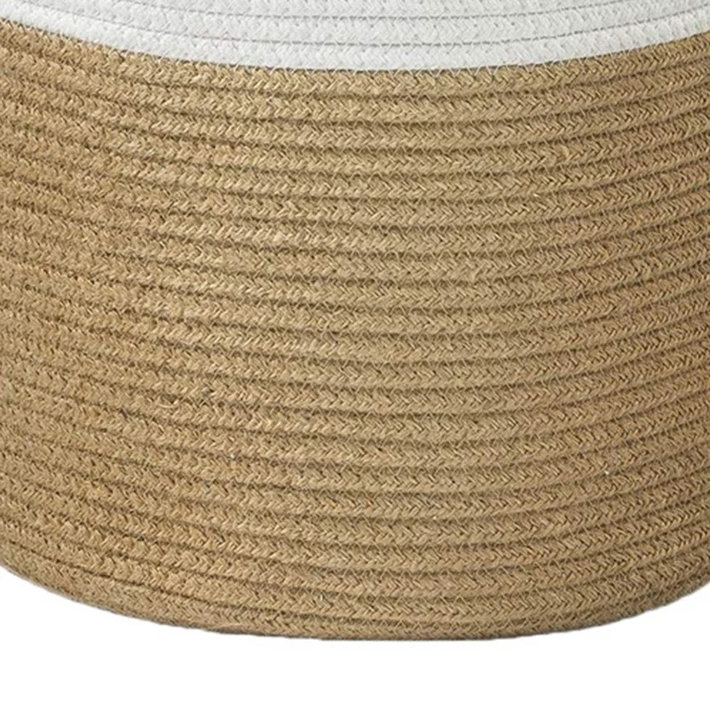 Корзина из хлопковой веревки декоративная тканая корзина для хранения белья