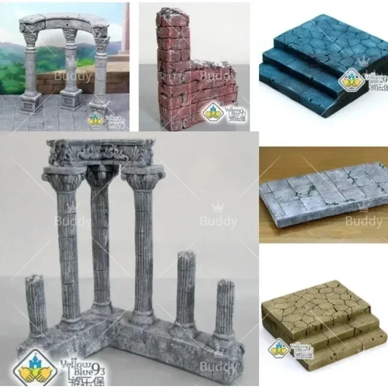 В наличии Новейшая римская Saint Seiya миф ткань Sanctuary Nordic God Warrior Athena Sea Palace Resin Scene