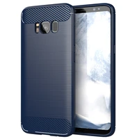 luxury carbon fiber case for samsung s8 galaxy s8 lite anti scratch shockproof back cover for galaxy s8 lite silicone case