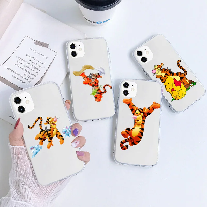 

A-36 Tigger Transparent Cutout Soft Case for Motorola Moto G9 Power G10 G20 G30 G40 Fusion G50 G60 G60S G200 Plus