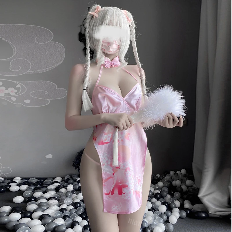 

Женское Эротическое кимоно в стиле Ципао, эротическое нижнее белье