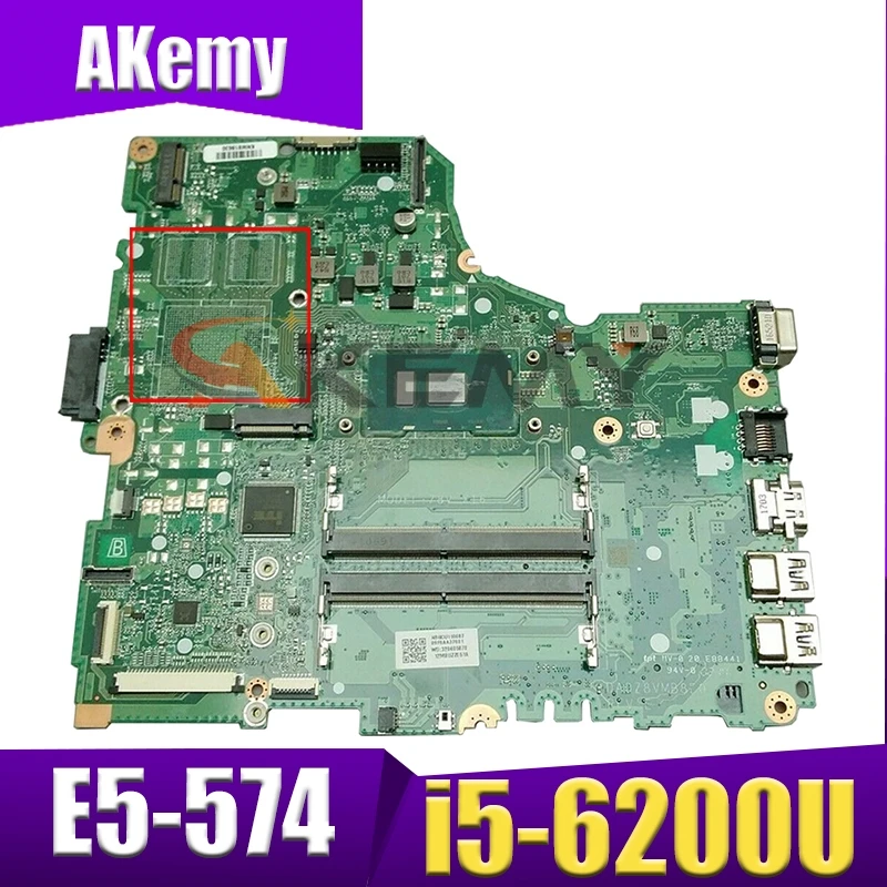 

Akemy Laptop Mainboard For ACER Aspire E5-574 i5-6200U Motherboard DA0Z8VMB8E0 SR2EY DDR4