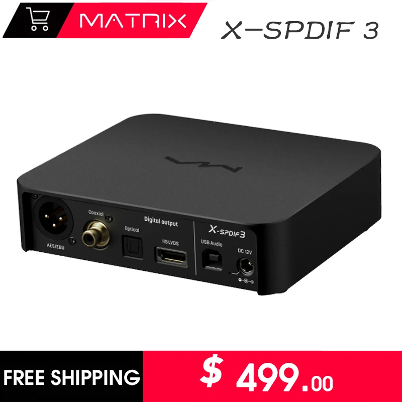 

Matrix X-SPDIF 3 USB Digital Audio Interface IIS-LVDS/Coaxial/Optical/AES/EUB 768kHz/32Bit DSD512 X-SPDIF3 USB Interface