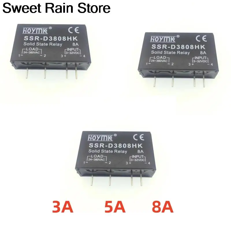 5 шт. печатная плата SSR-D3803HK SSR-D3805HK SSR-D3808HK предназначенная для контакта D3803HK 3A D3805HK 5A