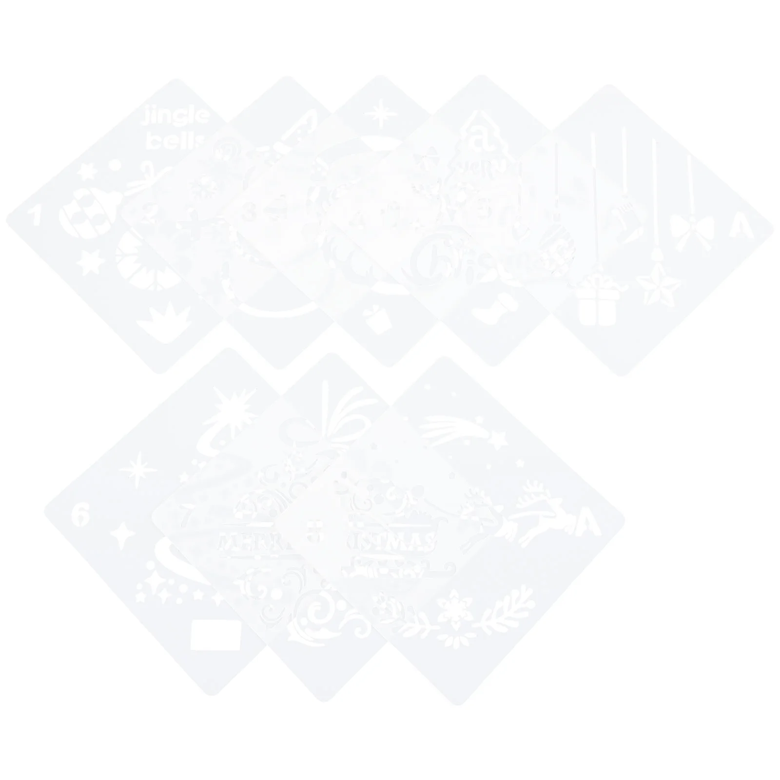 

1 Set of Decorative Spray Stencil Christmas Stencil Scrapbook Stencil for Painting