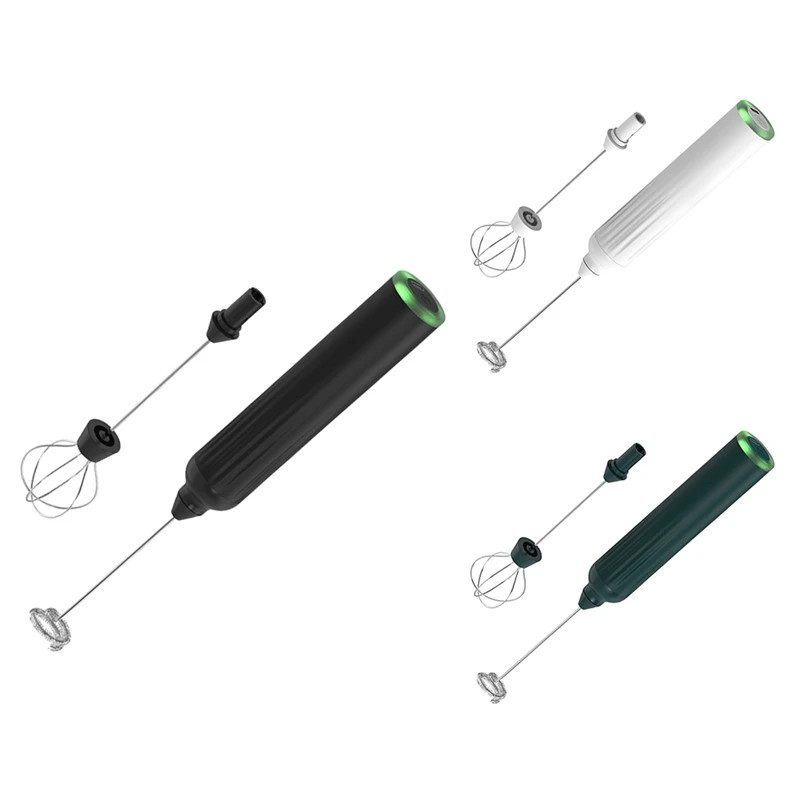 

USB Rechargeable Bubble Whisk Handheld Egg Whisk For Cappuccino Matcha Frothing Wand Black