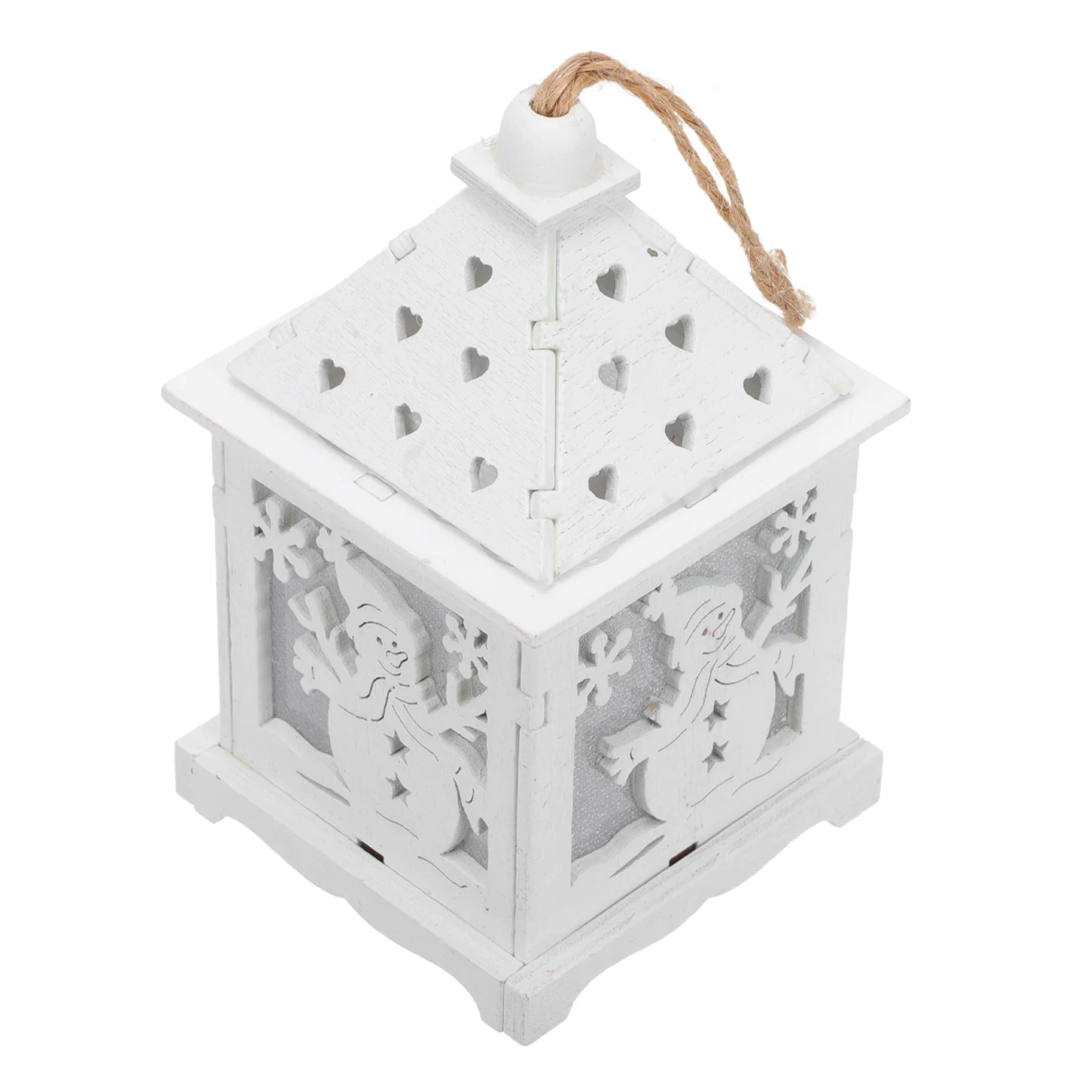 

2Pcs Log Cabin Hanging Ornaments for Xmas Decor Hanging Night Decor