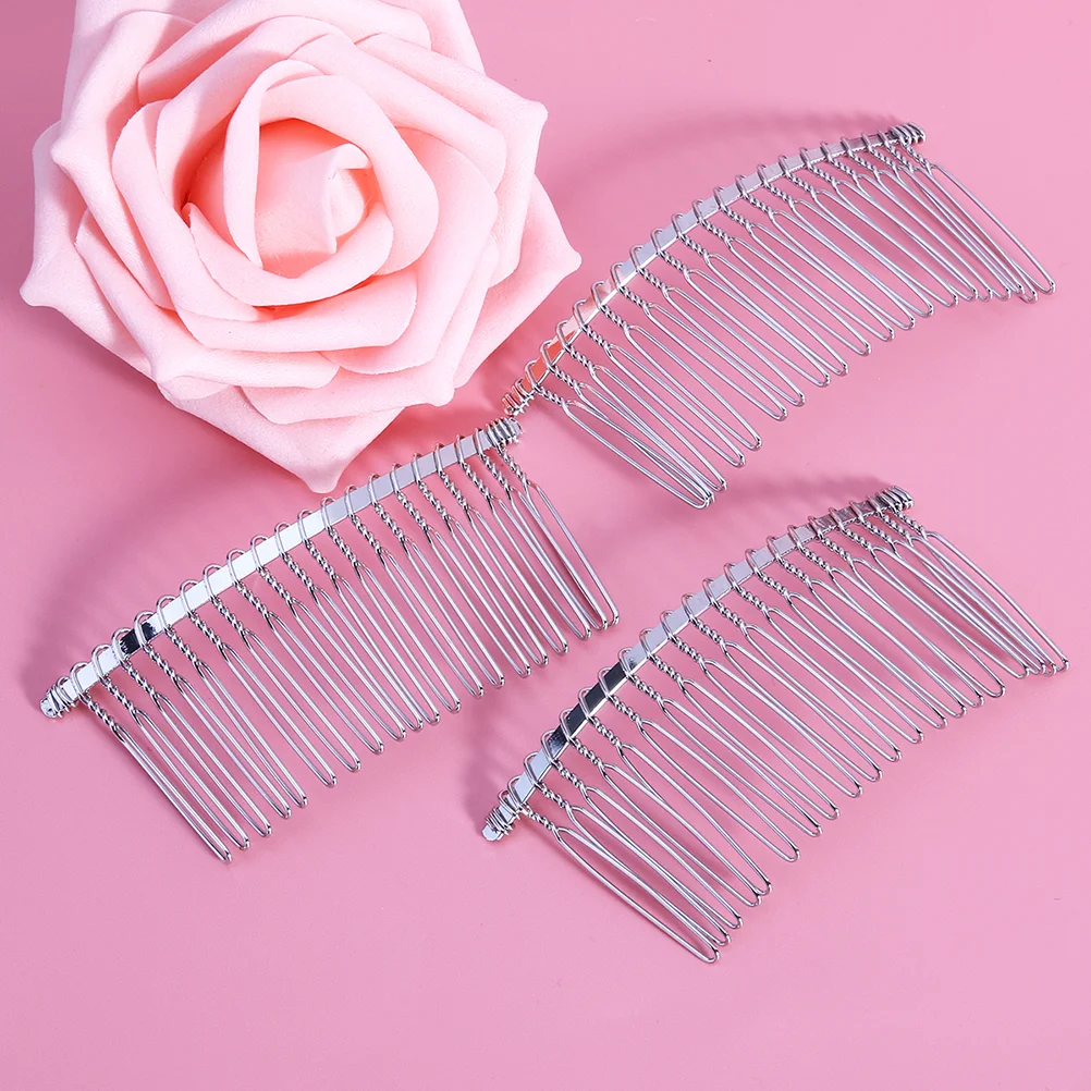 

Hair Comb Sidecombs Metal Women Bridal Slide Pin Clip Teeth Clips Insertplain French Womens Vintage Slides