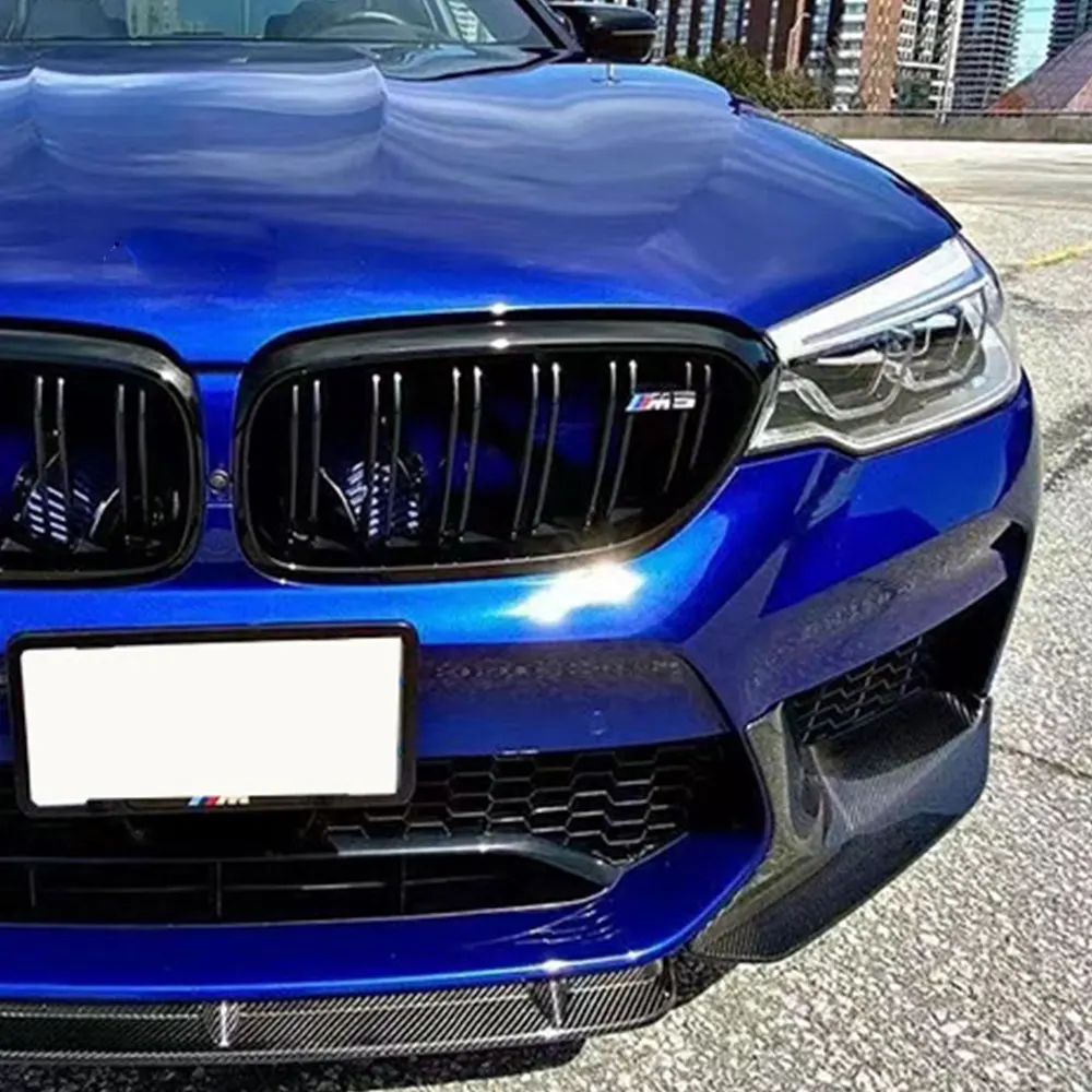 Для BMW 5 серии F90 M5 2018-2022 Передний бампер Iip и защита подбородка Спойлер Диффузор MP