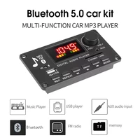 new 80w amplifier mp3 player decoder board dc 5v 26v supportcall recording bt 5 0 car fm radio module support tf usb aux 3 5 wma