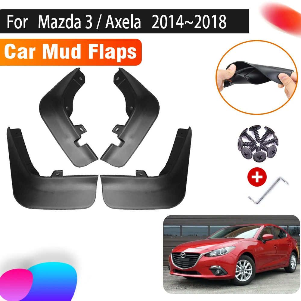

For Mazda3 BM BN Mazda 3 Axela 2017 2014 2015 2016 2018 Sedan Hatchback Hatch M3 Car Splash Guard Front Rear Fender Accessories
